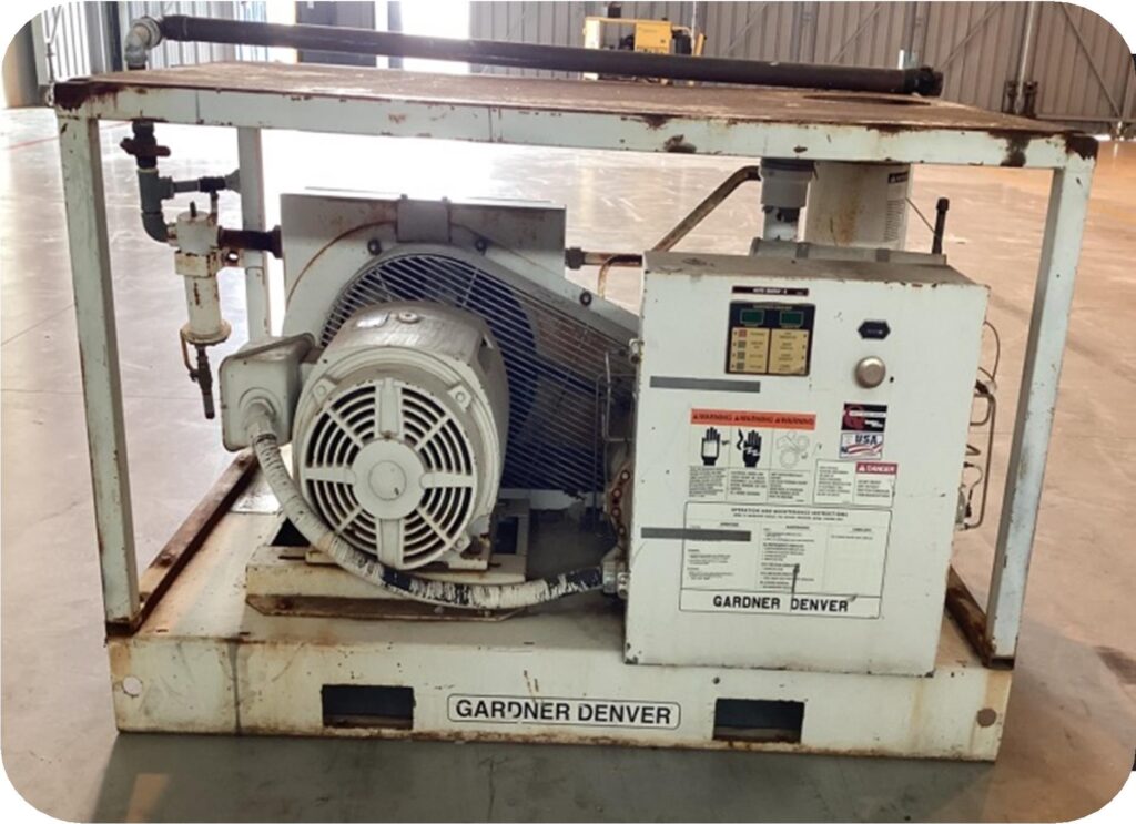 DESIGNATION : COMPRESSEUR D’AIR
MARQUE : GARDNER DENVER
MODEL : EDEQJH